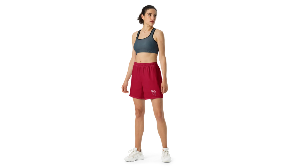 Women's Valkyrie Athletic Shorts - Deep Red