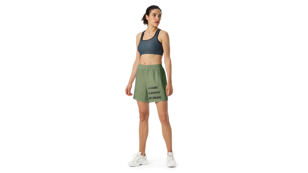Women's Valkyrie Crest Athletic Shorts - Military Green