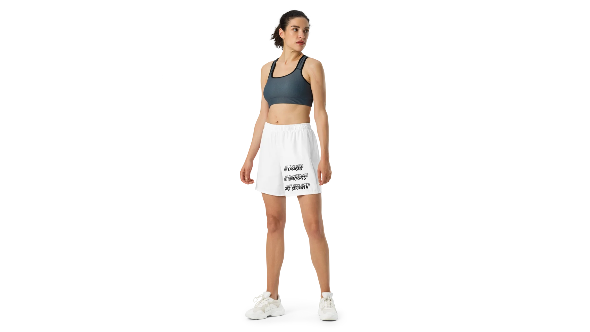 Women's Valkyrie Crest Athletic Shorts - White