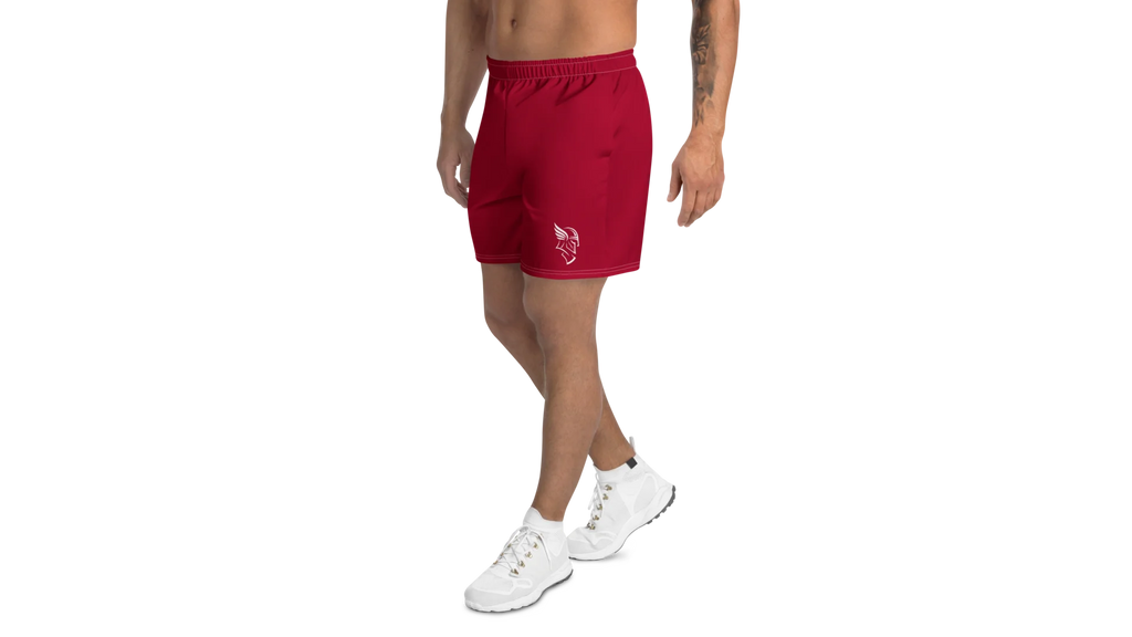 Men's Rune Athletic Shorts - Deep Red
