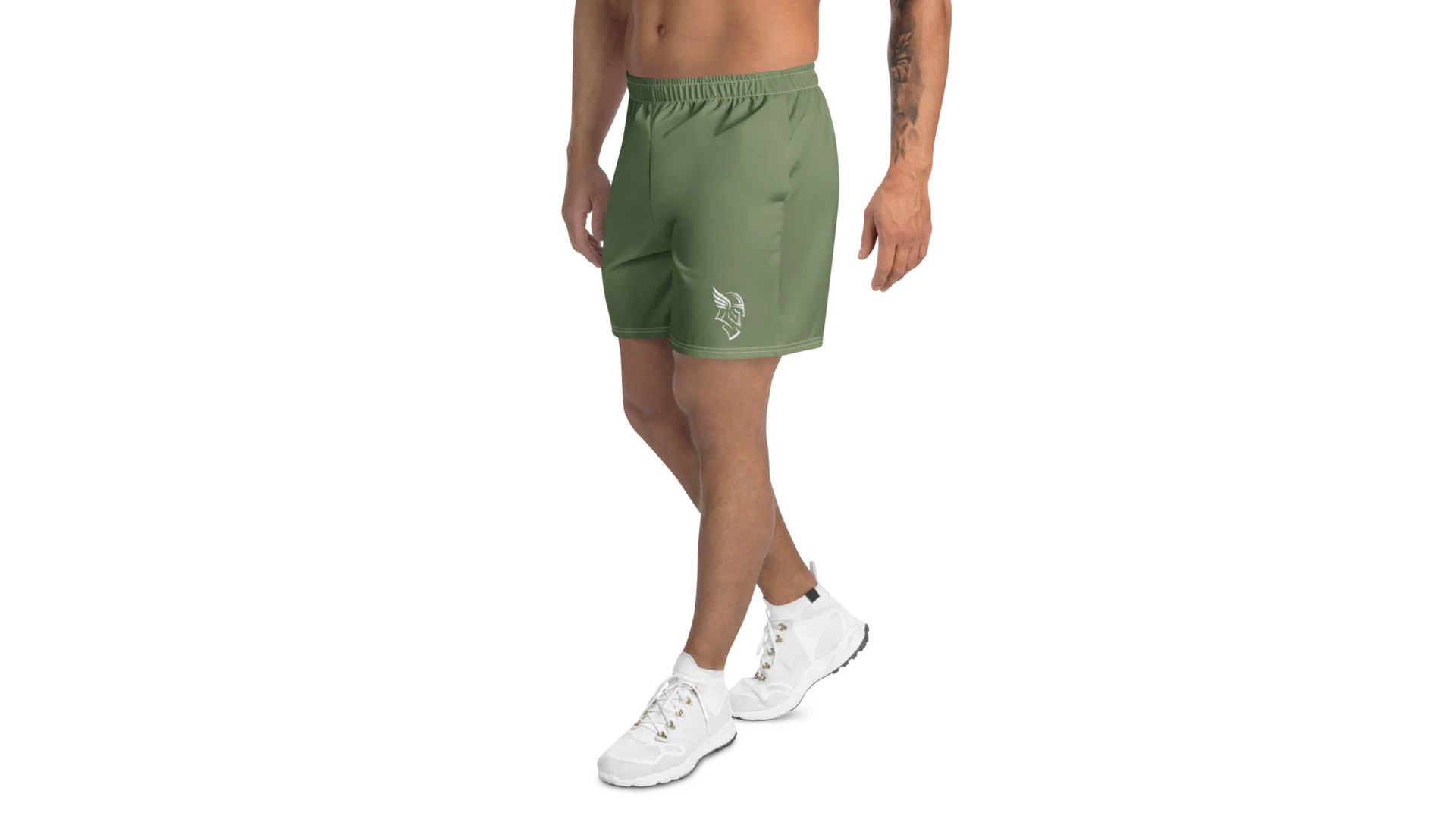 Men's Rune Athletic Shorts - Military Green