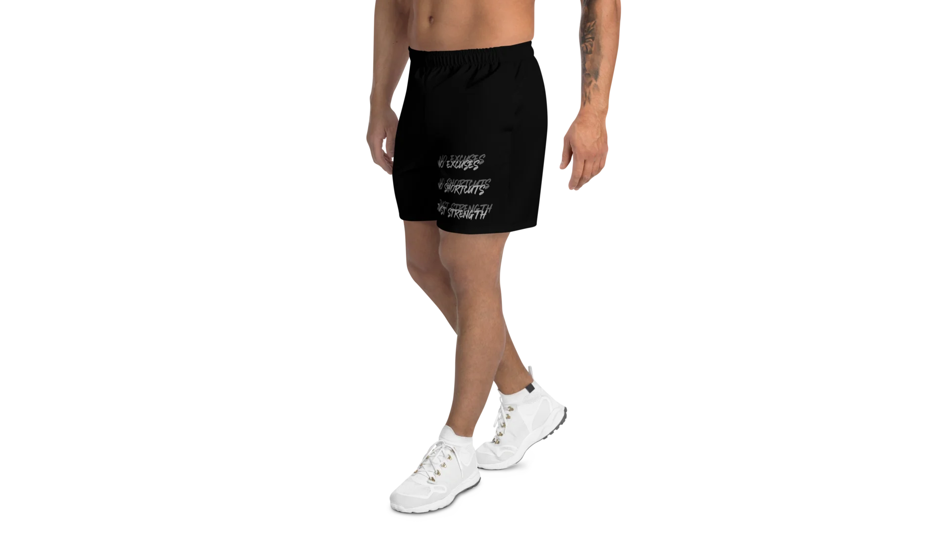 Men's Rune Crest Athletic Shorts - Black