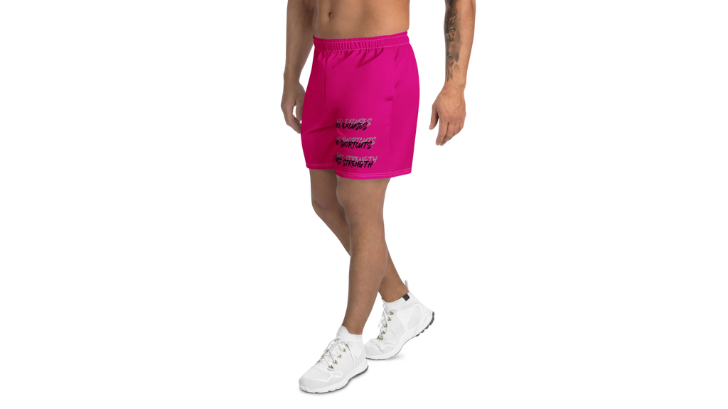 Men's Rune Crest Athletic Shorts - Pink