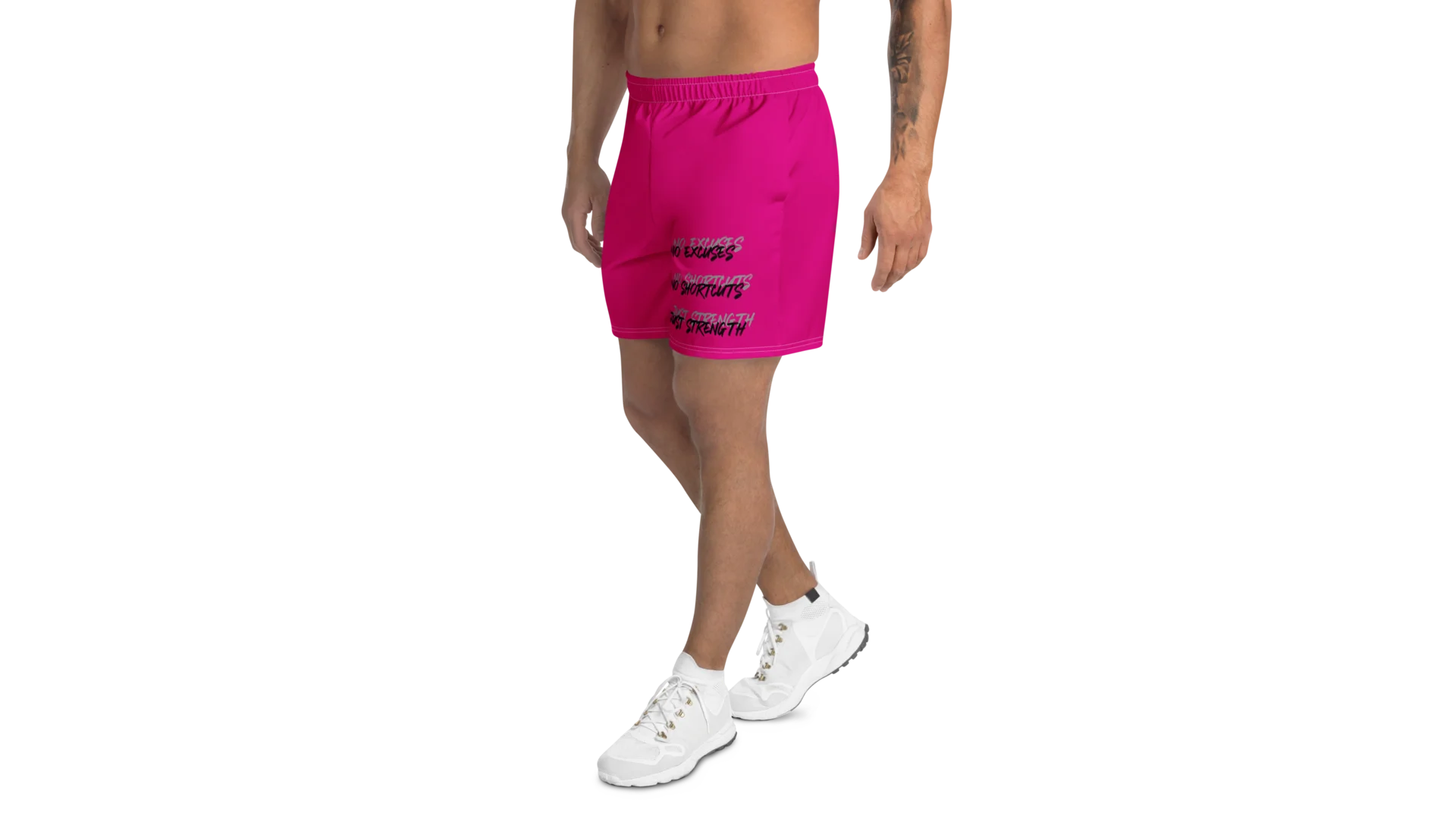 Men's Rune Crest Athletic Shorts - Pink