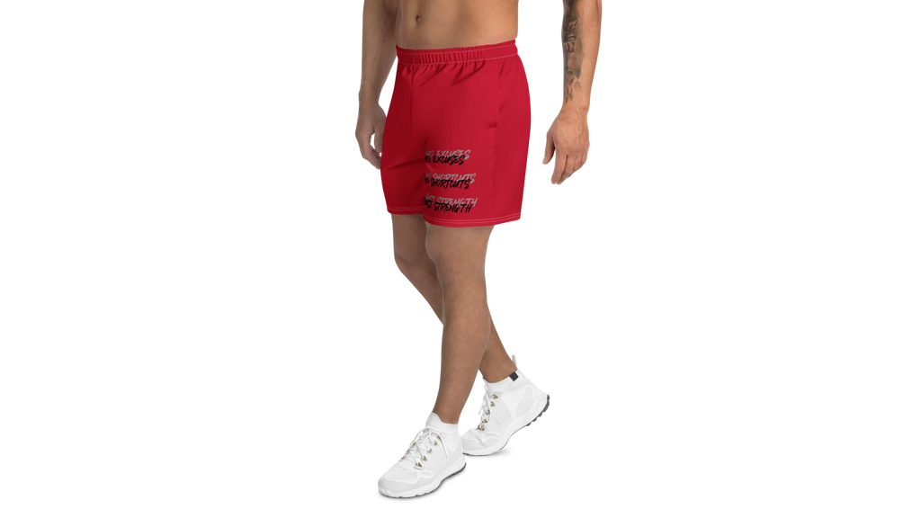 Men's Rune Crest Athletic Shorts - Ruby