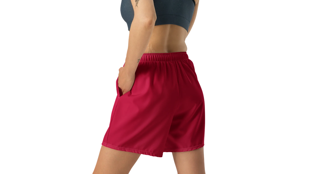 Women's Valkyrie Athletic Shorts - Deep Red