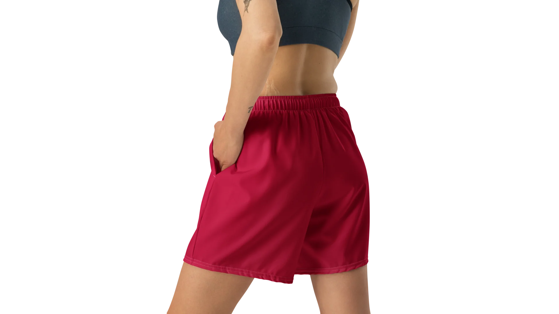 Women's Valkyrie Athletic Shorts - Deep Red