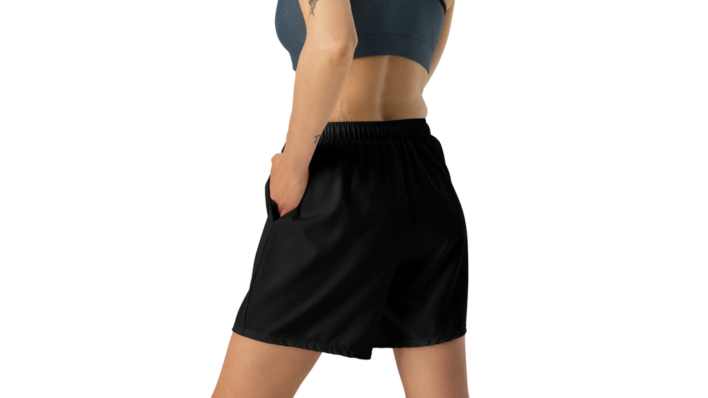 Women's Valkyrie Crest Athletic Shorts - Black