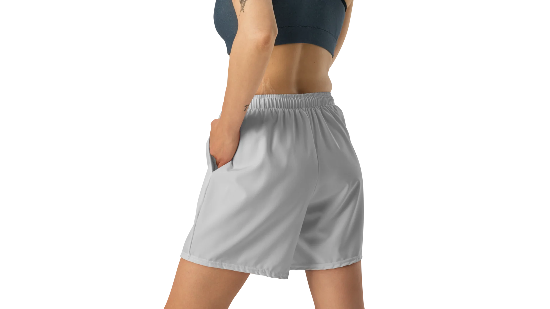 Women's Valkyrie Crest Athletic Shorts - Gray