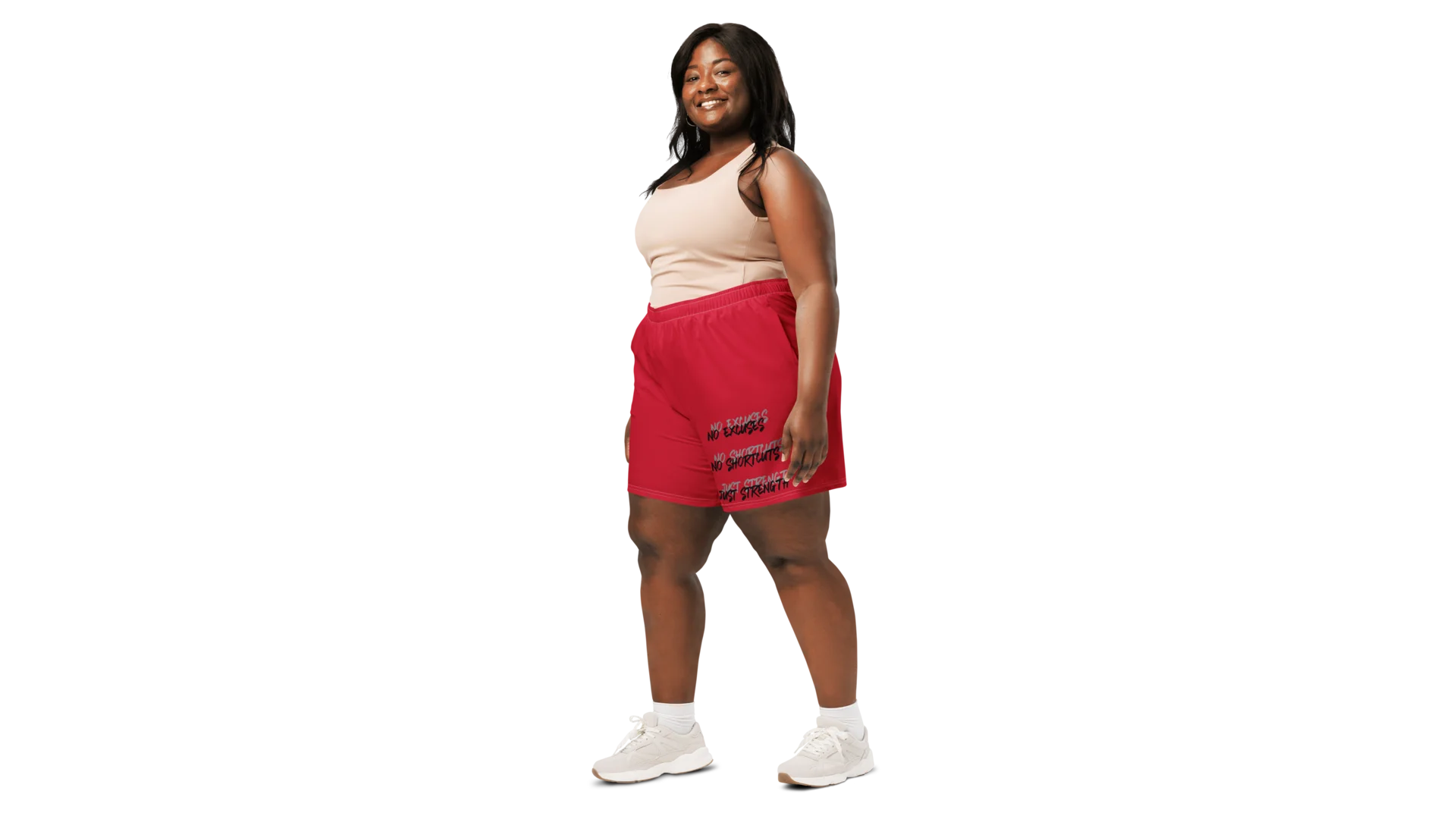 Women's Valkyrie Crest Athletic Shorts - Ruby