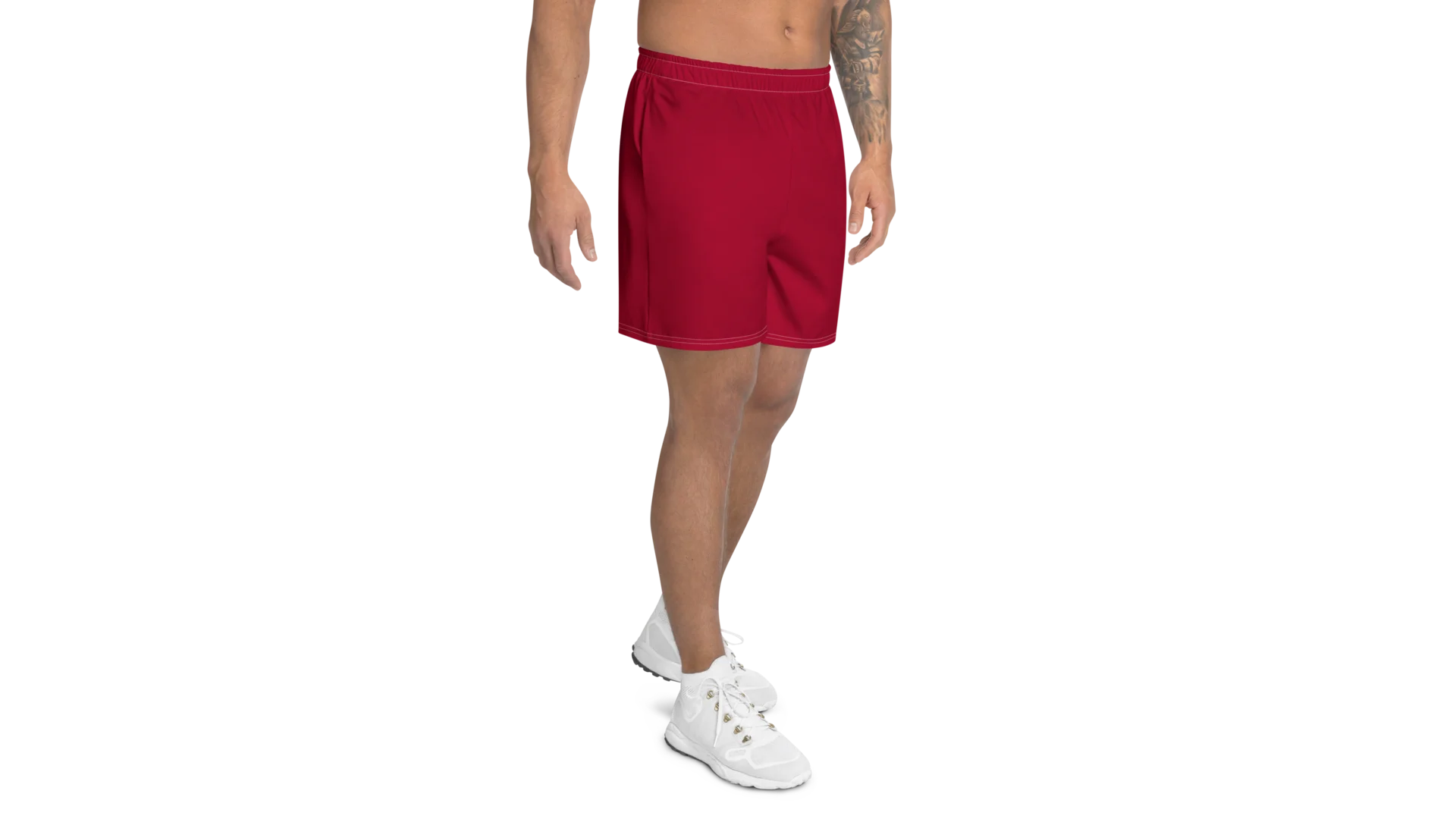 Men's Rune Athletic Shorts - Deep Red