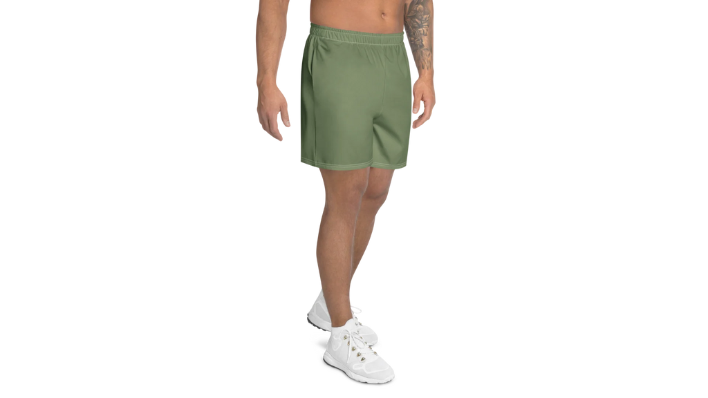 Men's Rune Athletic Shorts - Military Green