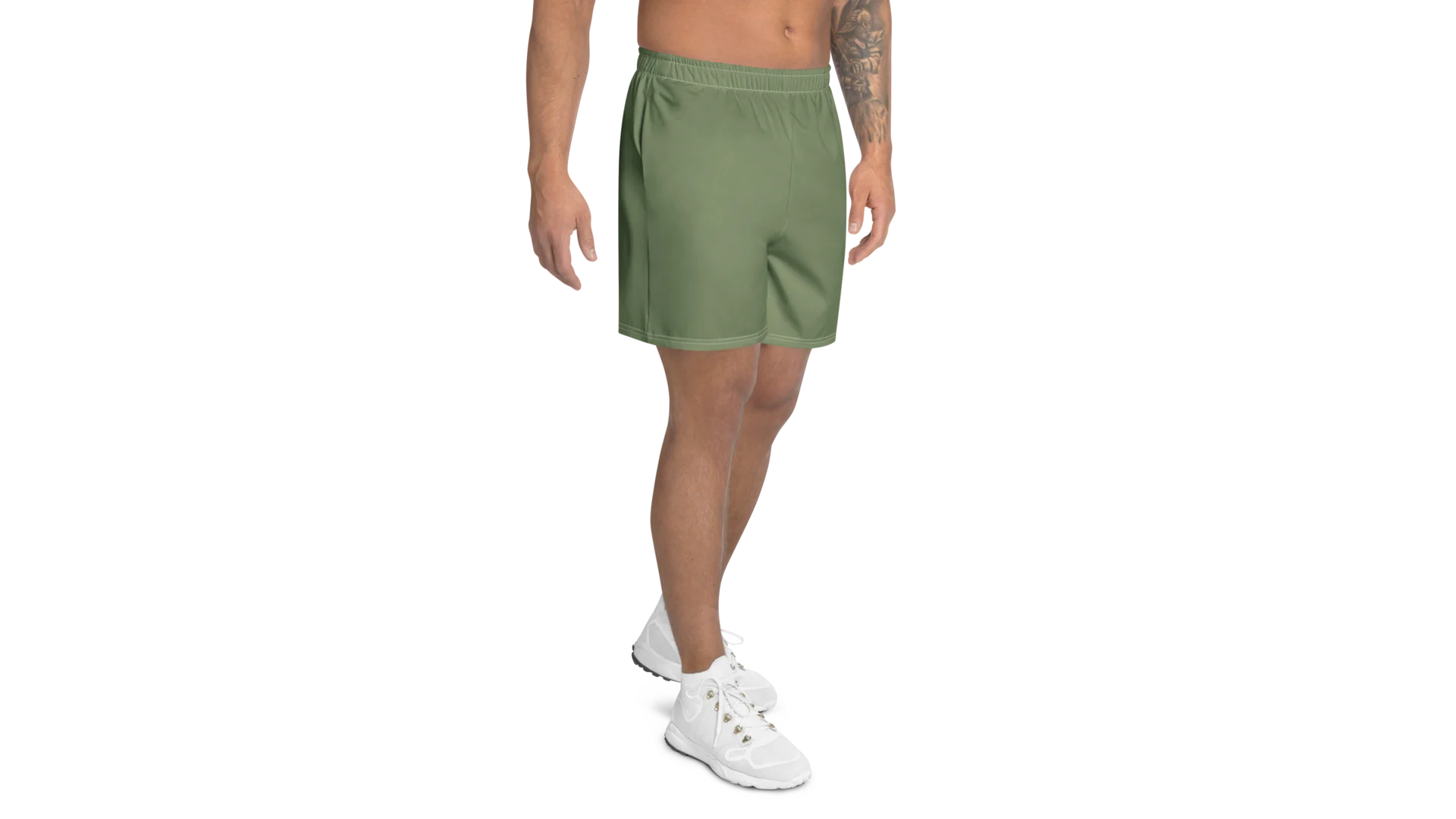 Men's Rune Athletic Shorts - Military Green