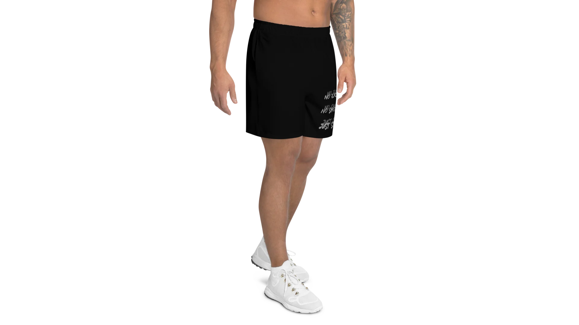 Men's Rune Crest Athletic Shorts - Black