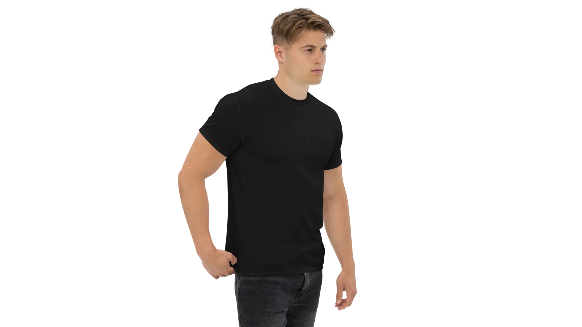 Men's Forge Graphic Cotton Tee - Black